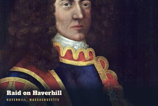 Haverhill Raid on Haverhill Postcard artwork detail