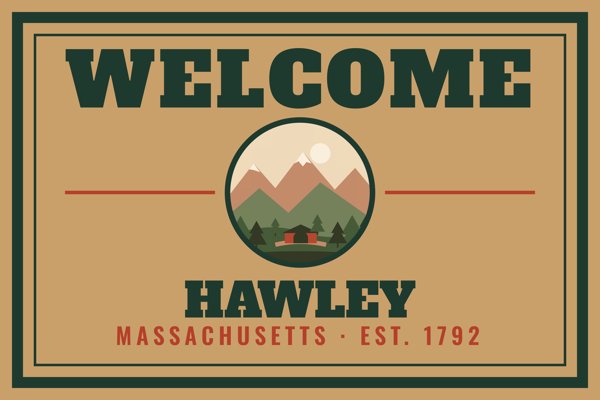 Hawley Welcome Doormat artwork detail