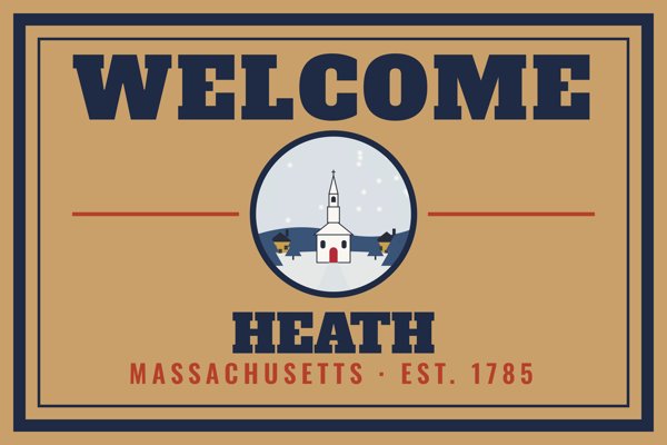 Heath Welcome Doormat artwork detail