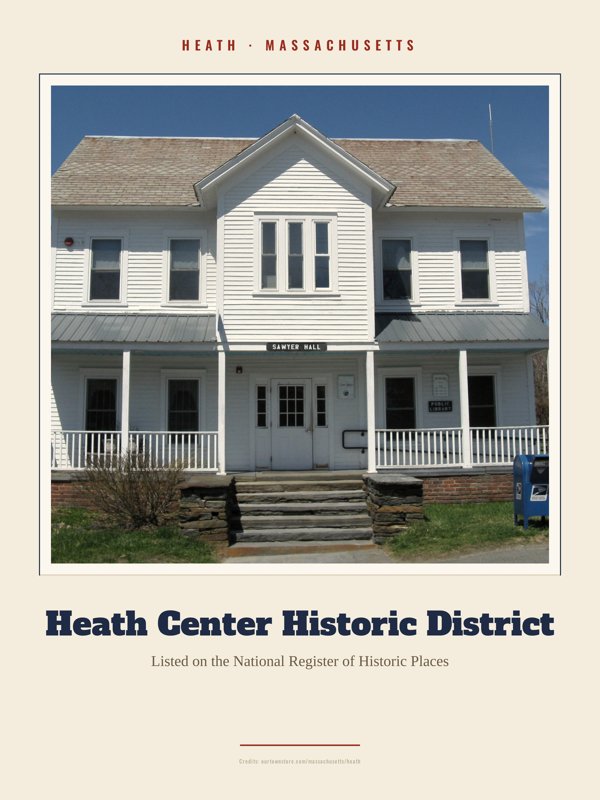 Heath Heath Center Historic District Landmark Print artwork detail