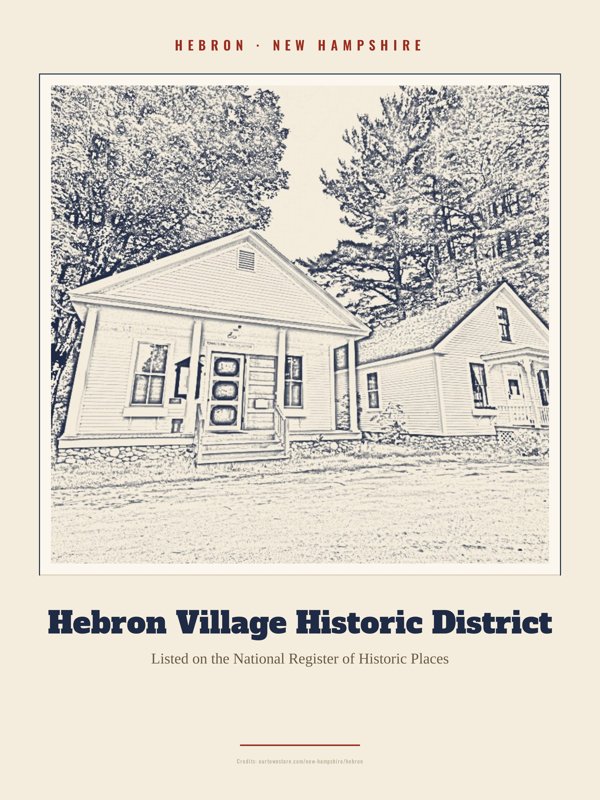 Hebron Hebron Village Historic District Landmark Print artwork detail
