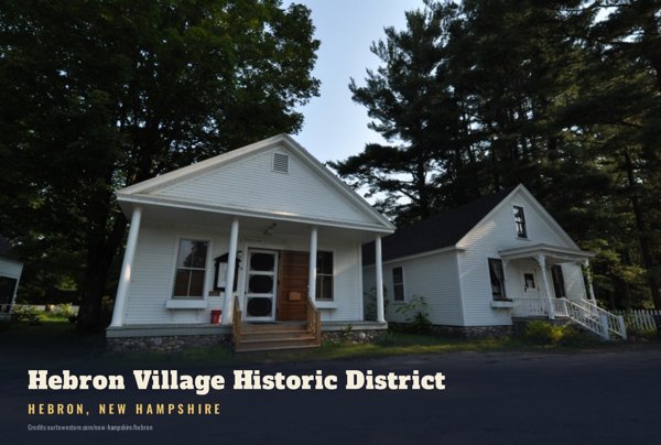 Hebron Hebron Village Historic District Postcard artwork detail