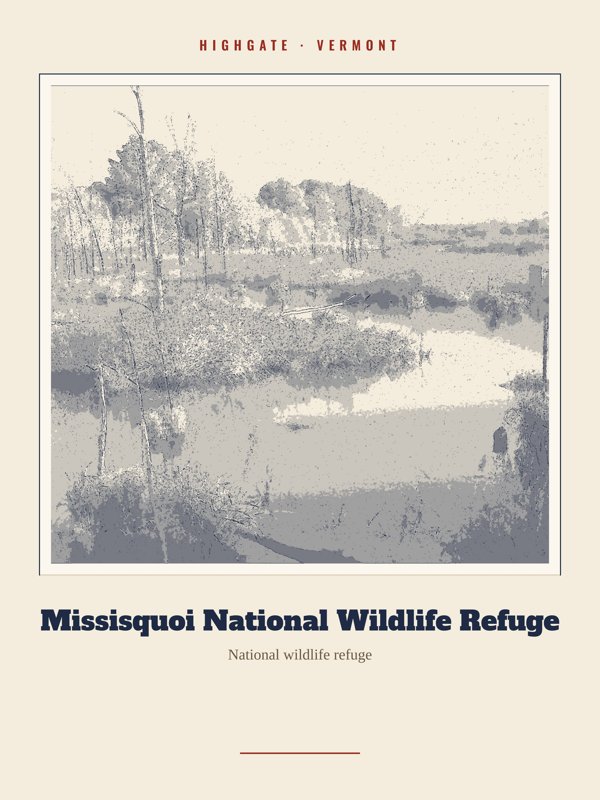 Highgate Missisquoi National Wildlife Refuge Landmark Print artwork detail