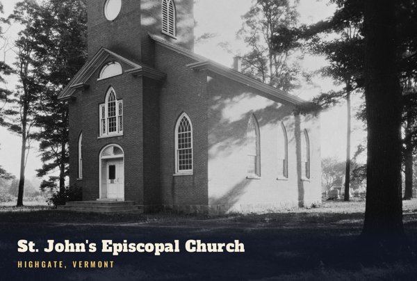 Highgate St. John's Episcopal Church Postcard artwork detail