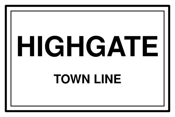 Highgate Cork Coaster artwork detail