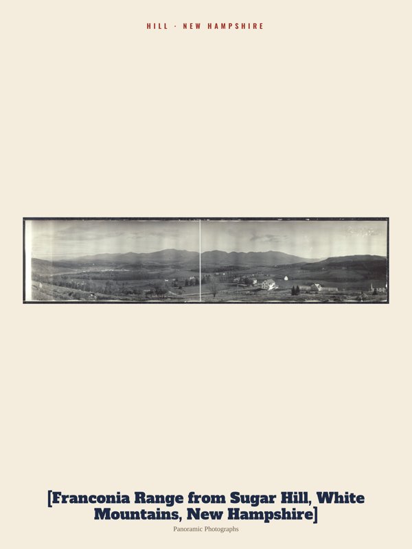 Hill [Franconia Range from Sugar Hill, White Mountains, New Hampshire] Archive Print artwork detail