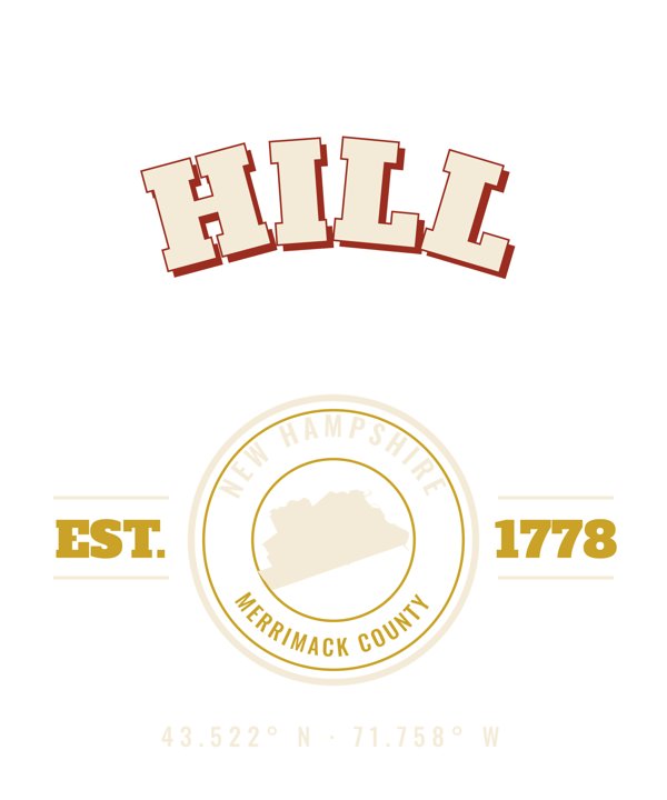 Hill Est. Tee artwork detail