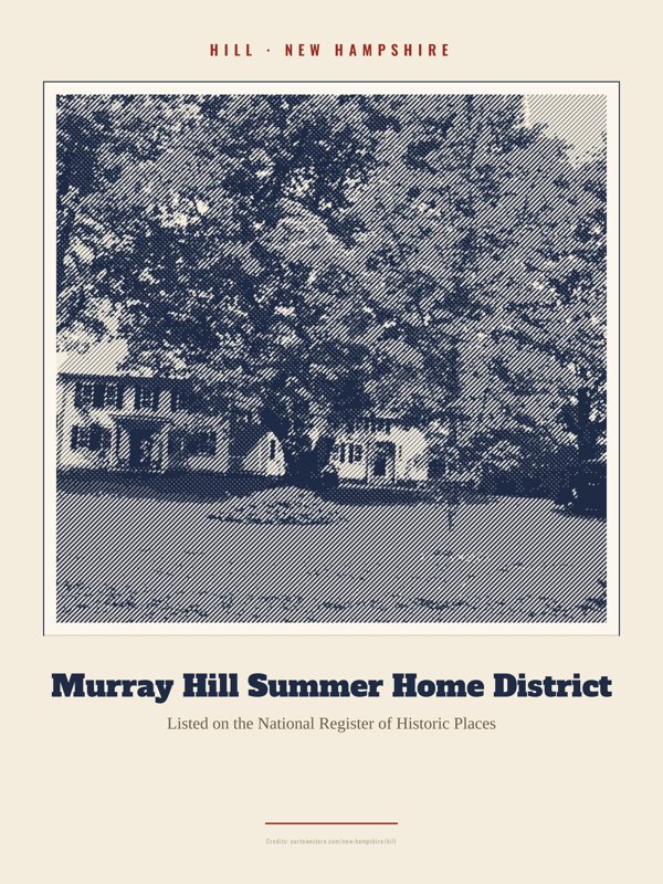 Hill Murray Hill Summer Home District Landmark Print artwork detail