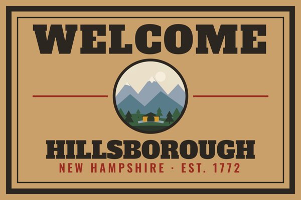 Hillsborough Welcome Doormat artwork detail