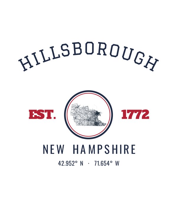 Hillsborough Est. Tumbler artwork detail