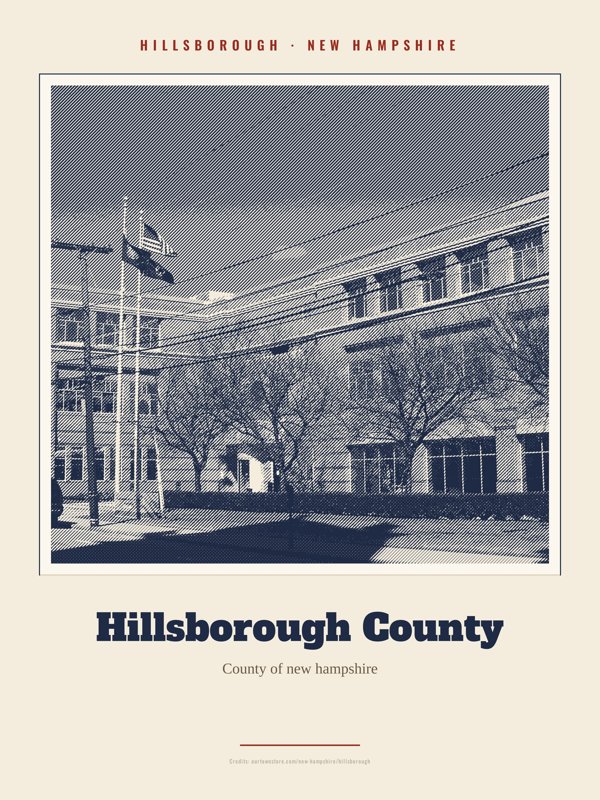 Hillsborough Hillsborough County Landmark Print artwork detail