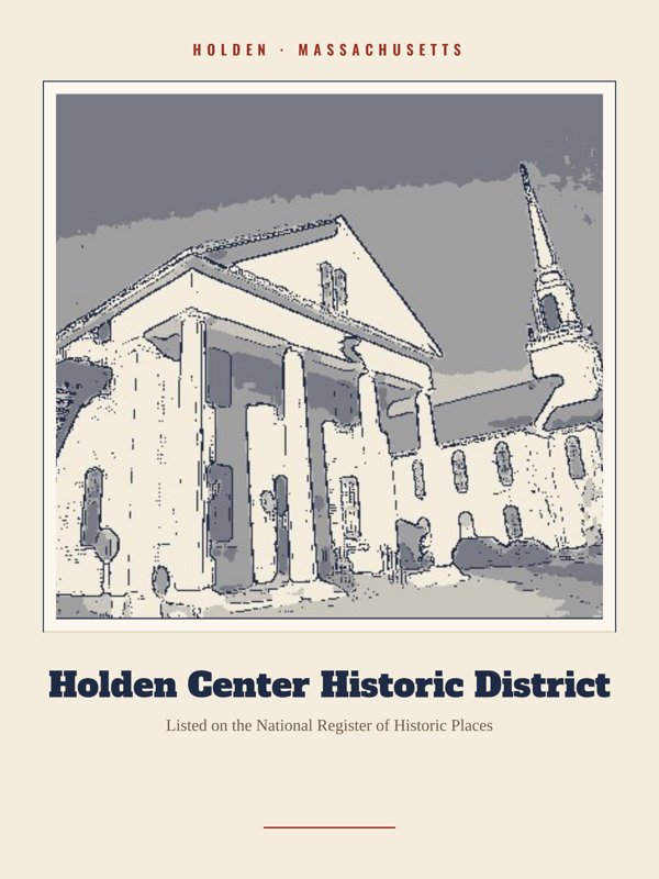 Holden Holden Center Historic District Landmark Print artwork detail