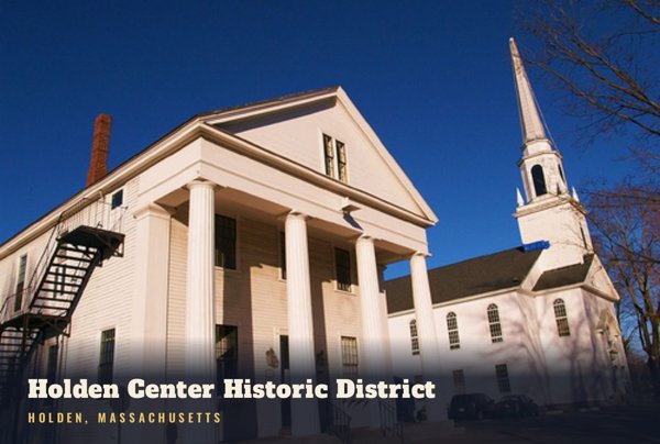 Holden Holden Center Historic District Postcard artwork detail
