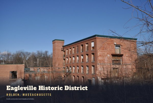 Holden Eagleville Historic District Postcard artwork detail