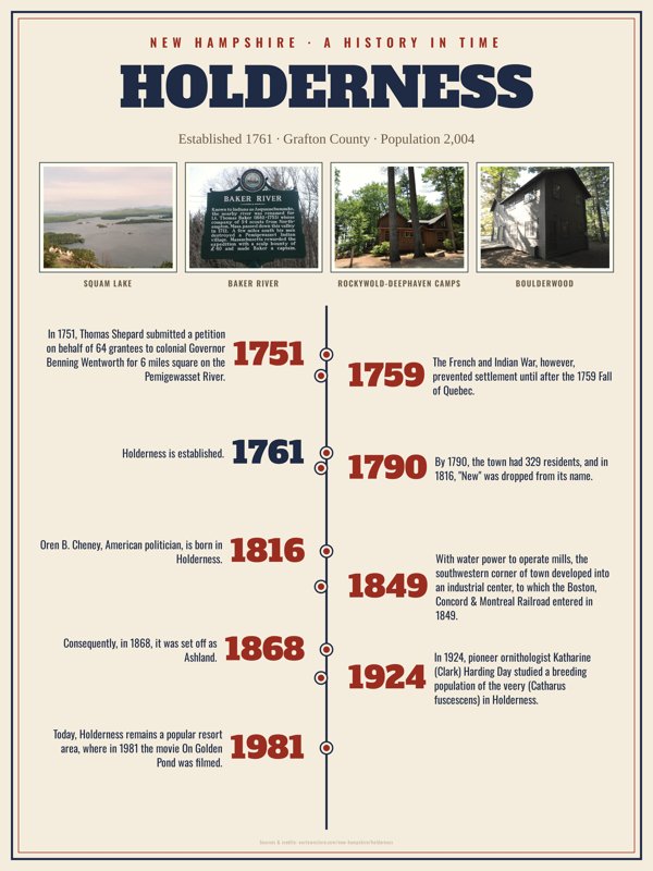 Holderness History Timeline Poster artwork detail