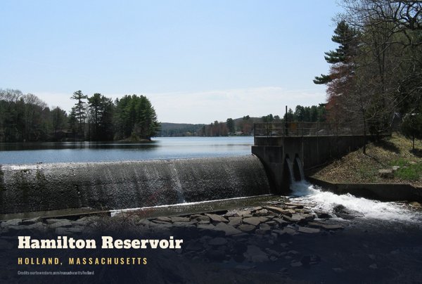Holland Hamilton Reservoir Postcard artwork detail