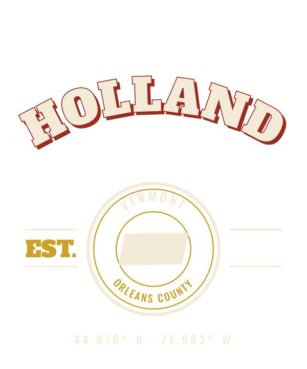 Holland Est. Tee artwork detail