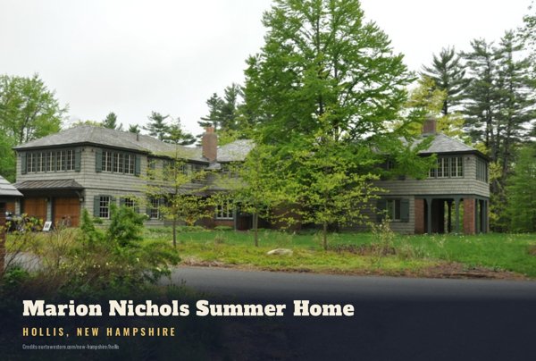 Hollis Marion Nichols Summer Home Postcard artwork detail