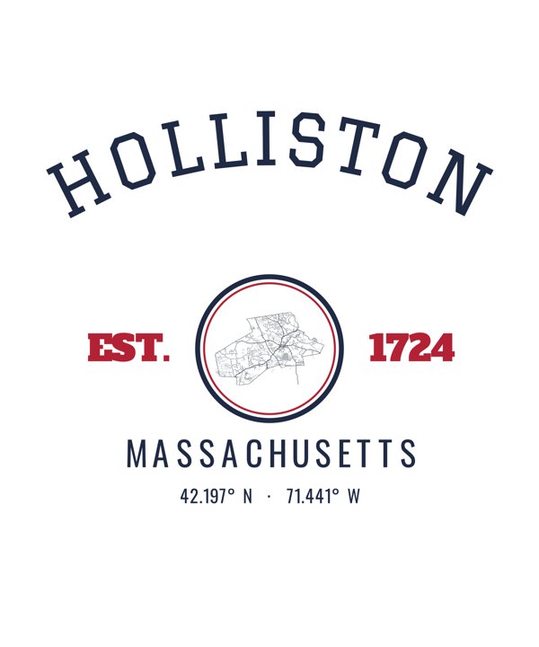 Holliston Est. Tumbler artwork detail