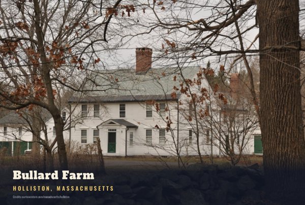 Holliston Bullard Farm Postcard artwork detail
