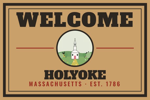 Holyoke Welcome Doormat artwork detail