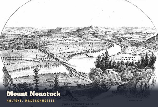 Holyoke Mount Nonotuck Postcard artwork detail