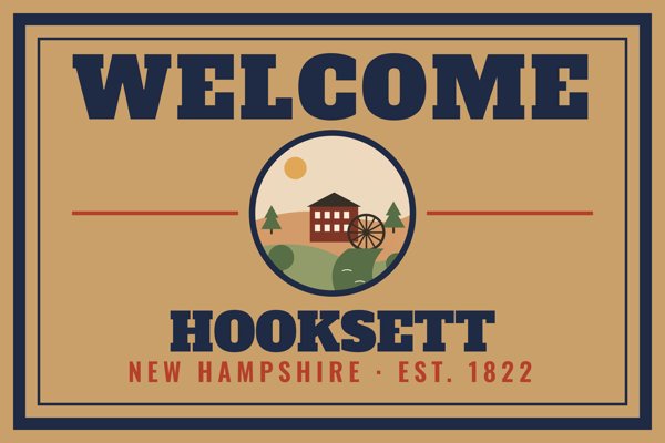 Hooksett Welcome Doormat artwork detail