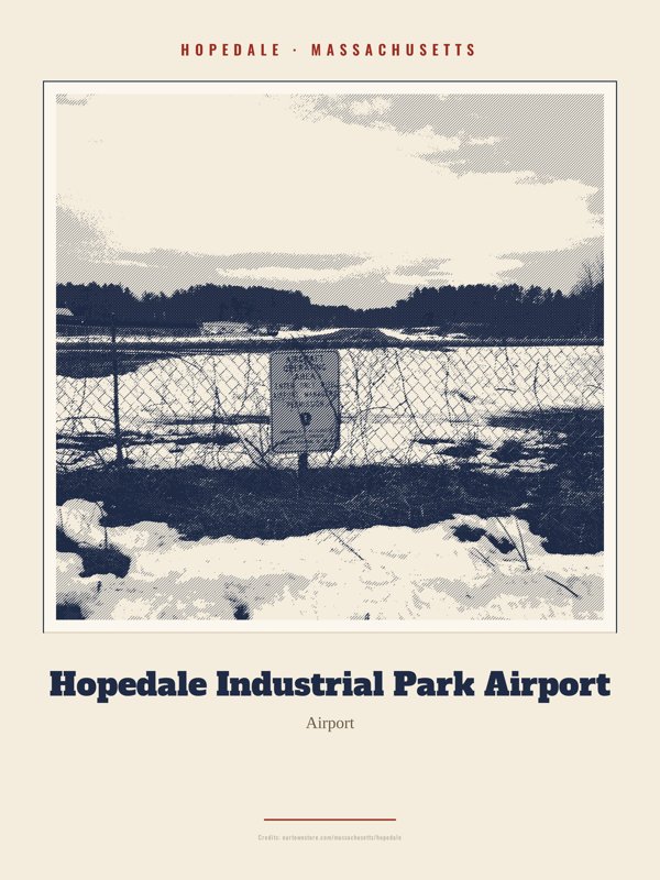 Hopedale Hopedale Industrial Park Airport Landmark Print artwork detail