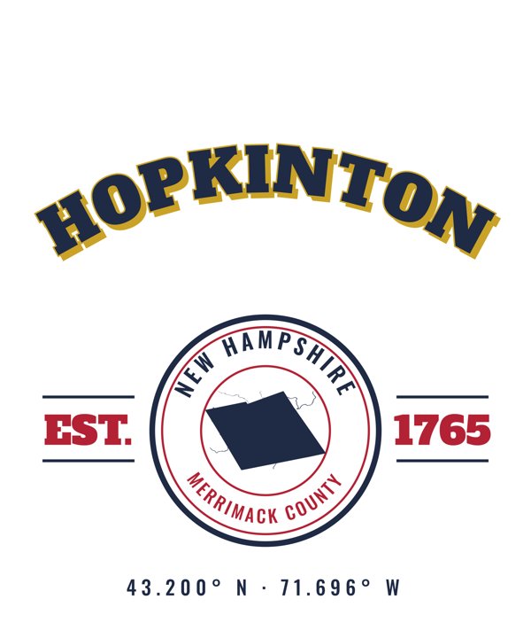 Hopkinton Market Tote artwork detail
