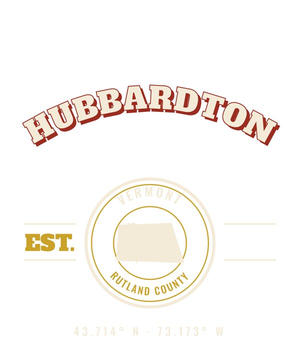 Hubbardton Est. Tee artwork detail