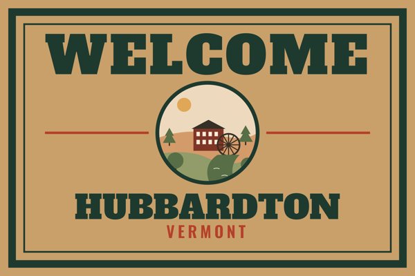 Hubbardton Welcome Doormat artwork detail