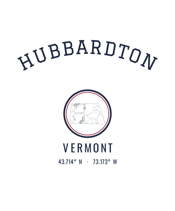 Hubbardton Hometown Ornament artwork detail