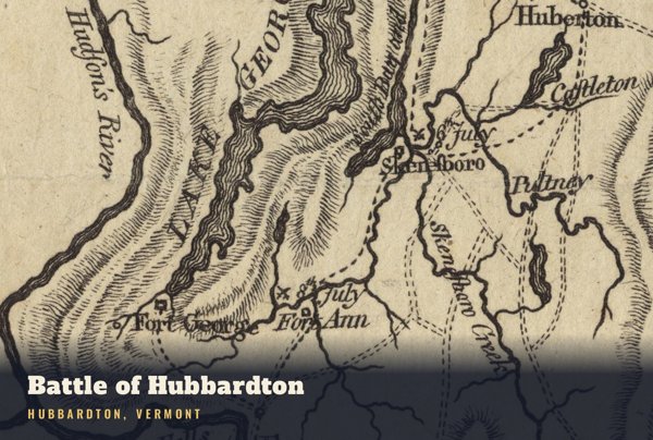 Hubbardton Battle of Hubbardton Postcard artwork detail