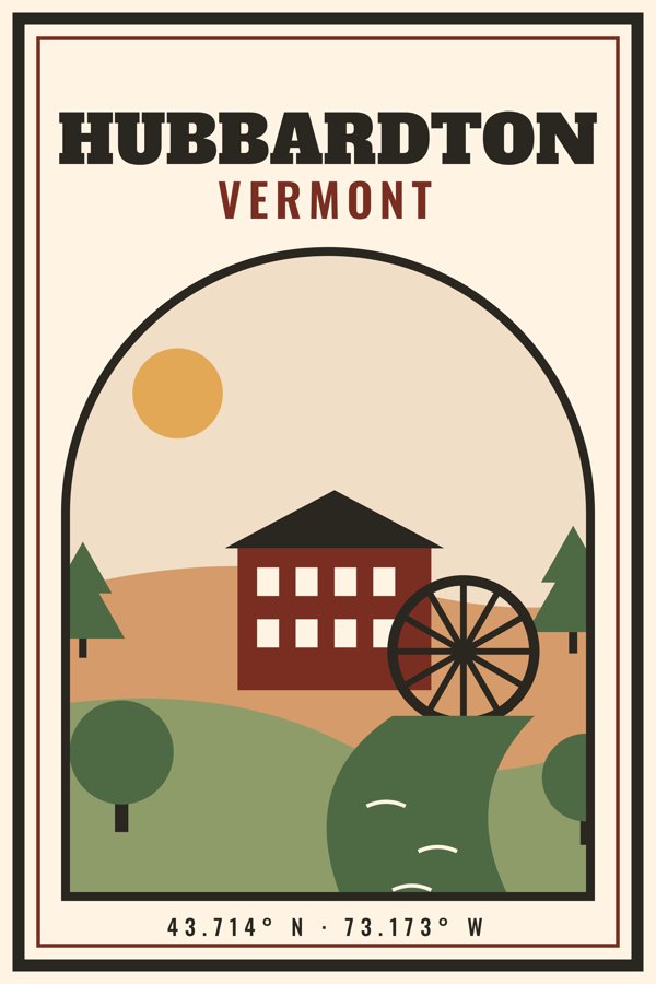 Hubbardton Garden Flag artwork detail