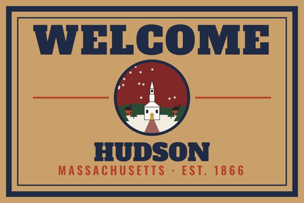 Hudson Welcome Doormat artwork detail