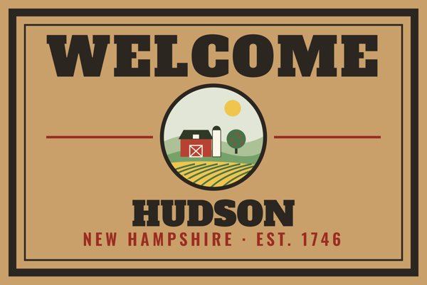 Hudson Welcome Doormat artwork detail