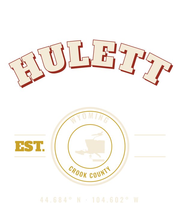 Hulett Est. Tee artwork detail