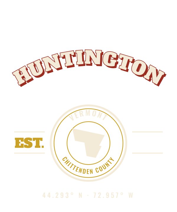 Huntington Est. Tee artwork detail