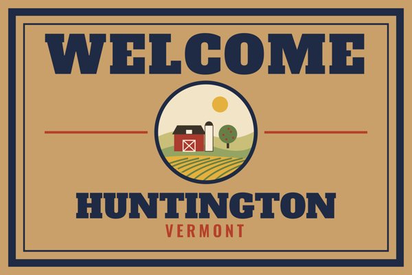 Huntington Welcome Doormat artwork detail