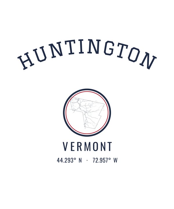 Huntington Hometown Ornament artwork detail