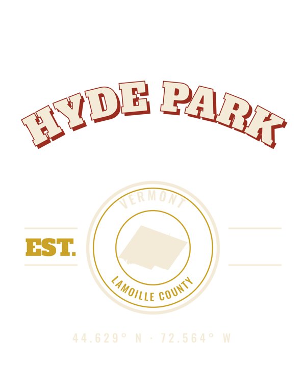 Hyde Park Est. Tee artwork detail