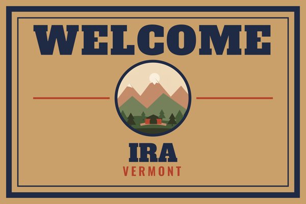 Ira Welcome Doormat artwork detail