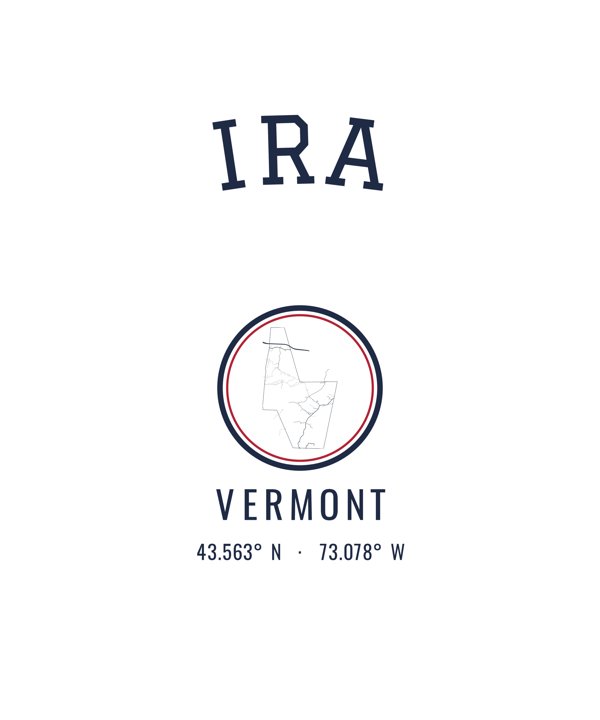 Ira Hometown Ornament artwork detail