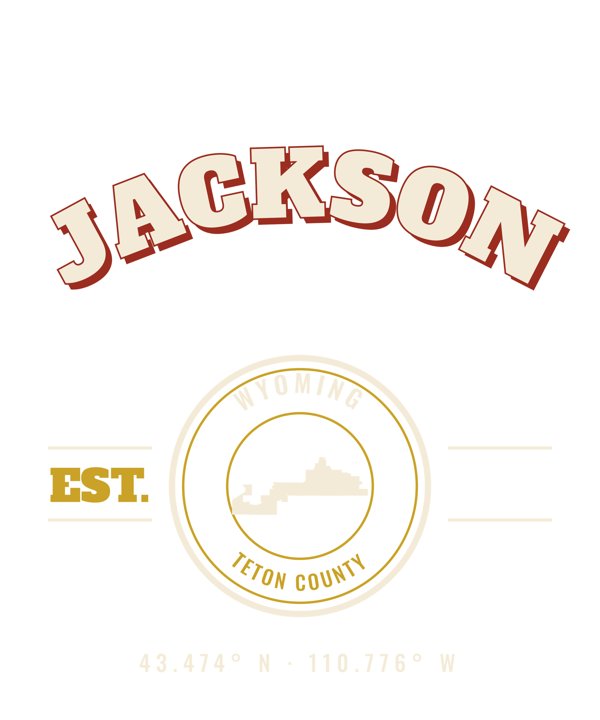 Jackson Est. Tee artwork detail