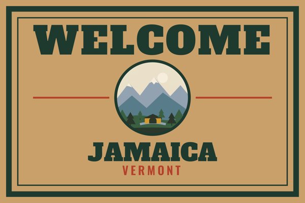 Jamaica Welcome Doormat artwork detail