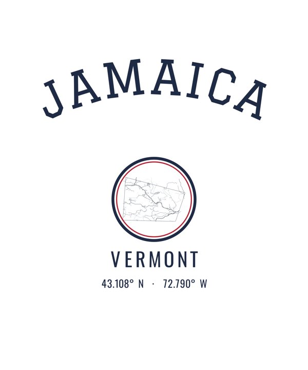 Jamaica Hometown Ornament artwork detail