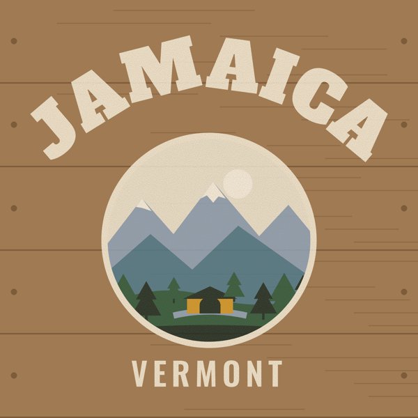 Jamaica Hometown Wood Sign artwork detail