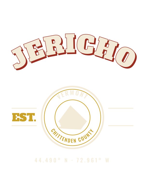 Jericho Est. Tee artwork detail