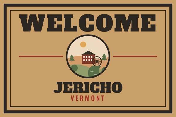 Jericho Welcome Doormat artwork detail