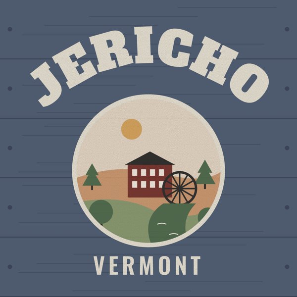 Jericho Hometown Wood Sign artwork detail